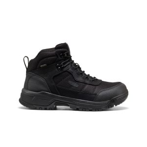 Men's Skokie Waterproof Work Boot (Soft Toe)  |  Black/Black