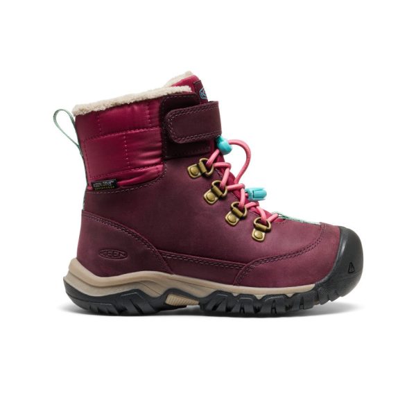Little Kids' Kanibou Waterproof Winter Boot | Fig/Pink Lemonade