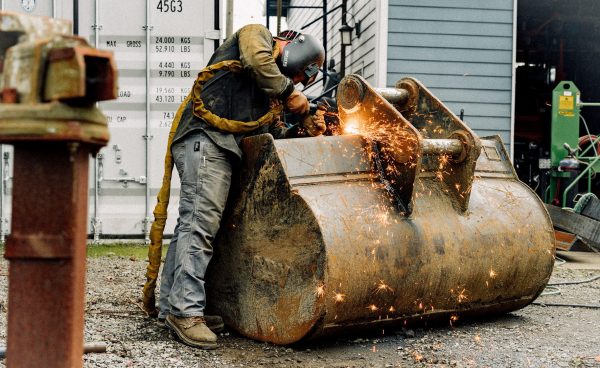Men's Liberty 8 Waterproof 90° Heel Boot (Carbon Toe) | Coffee Bean/Black