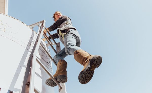 Women's Evanston Pull-On Waterproof Boot (Carbon Toe)  |  Bison/Black