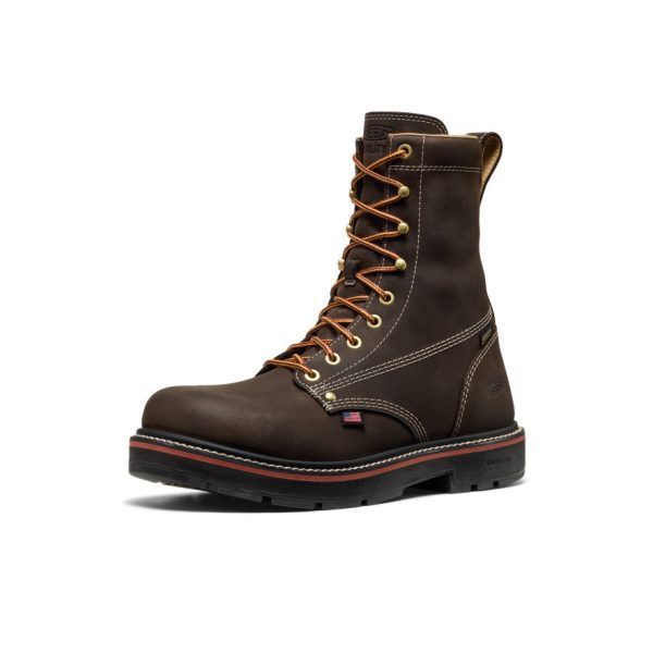 Men's Liberty 8 Waterproof 90° Heel Boot (Carbon Toe) | Coffee Bean/Black