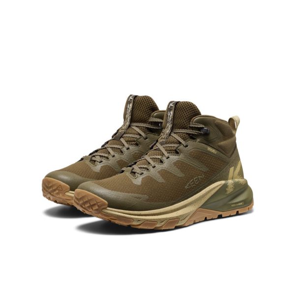 Men's Targhee Apex Wide Waterproof Hiking Boot | Dark Olive/Khaki