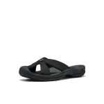 Women's Bali Leather Slide Sandal | Black/Black