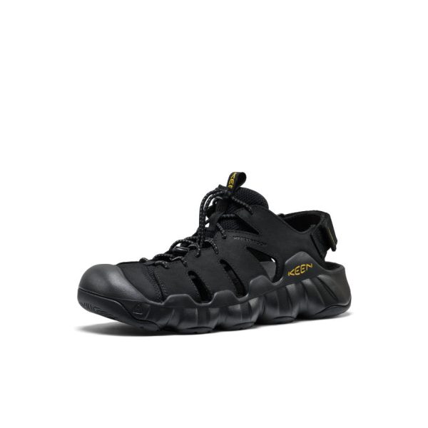 Men's Hyperport Fisherman Leather Sandal  |  Black/Keen Yellow